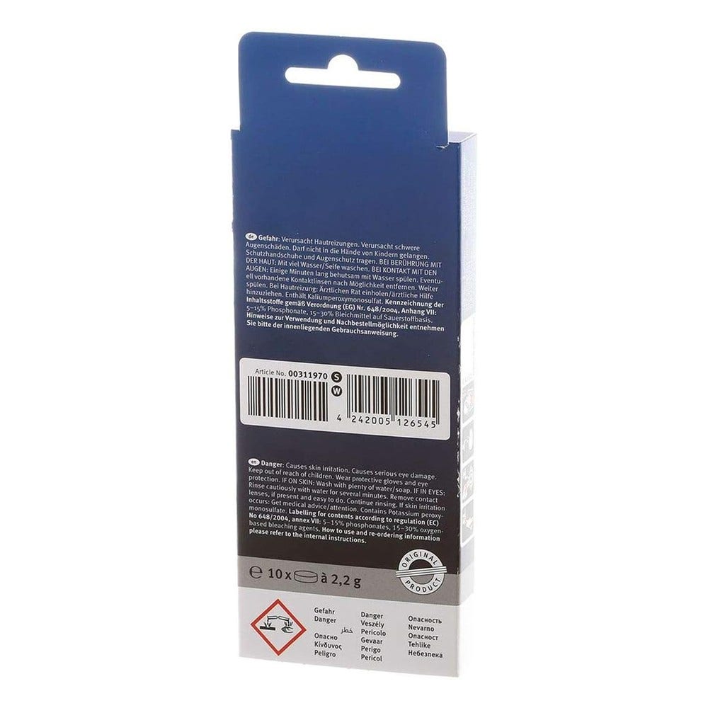 Pastillas de limpieza Siemens 00312295 / 00311970 (x10)