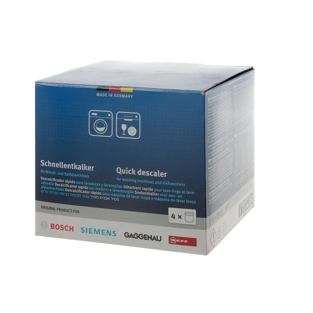 Descalcificador Siemens para lavadora y lavavajillas 00312331 (4 uds.x250gr)