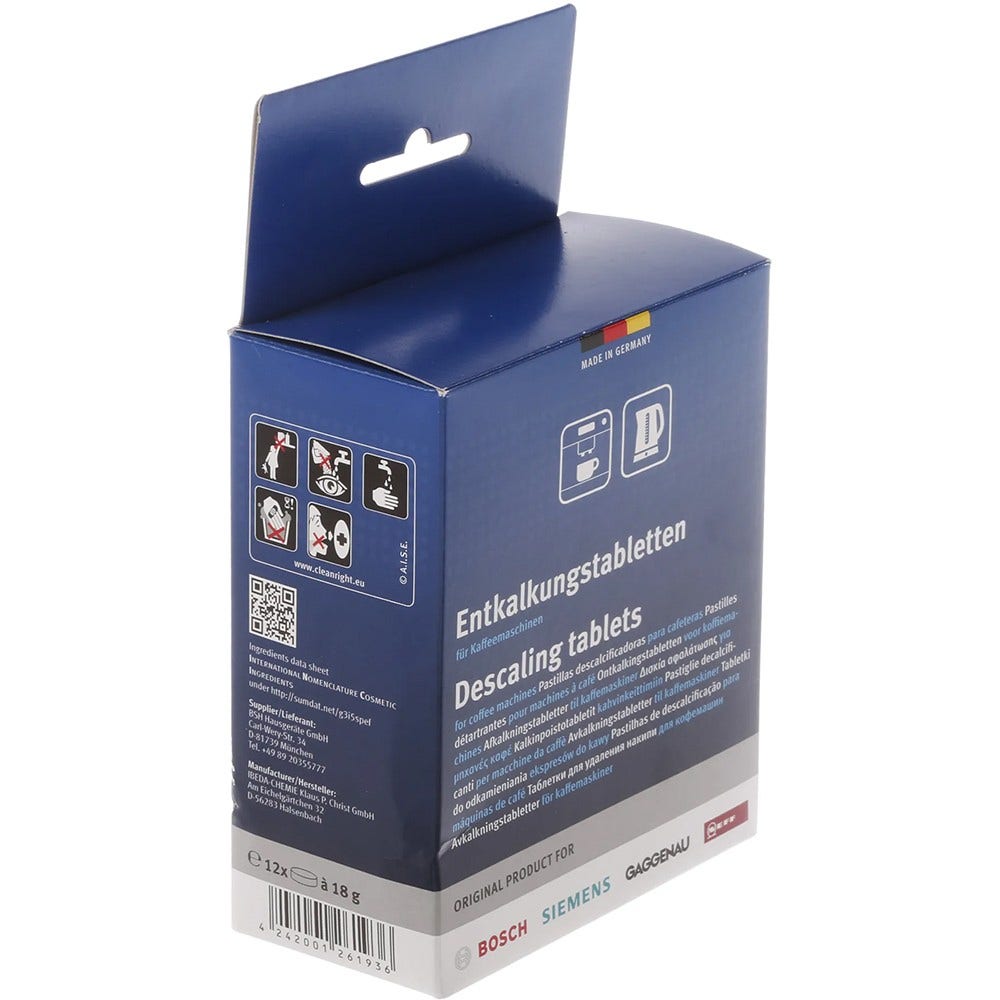 Pastillas Siemens descalcificadoras 00312454 (12x18g)