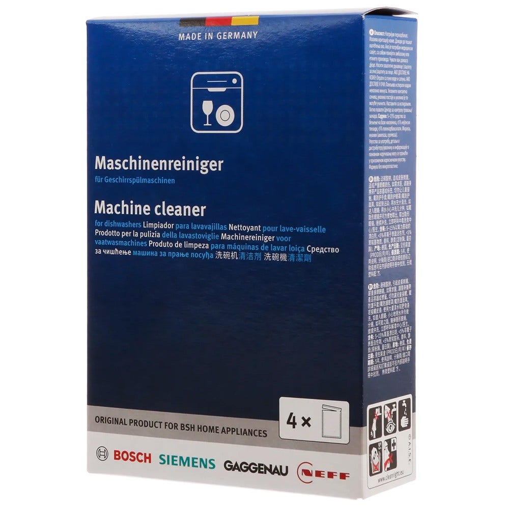 Producto de limpieza para lavavajillas Bosch / Siemens (4x45g)