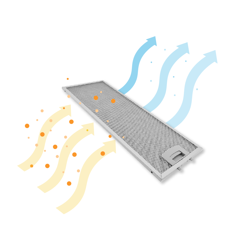 Filtro metálico Siemens 445x175mm 352813 / 00352813 (trasero)
