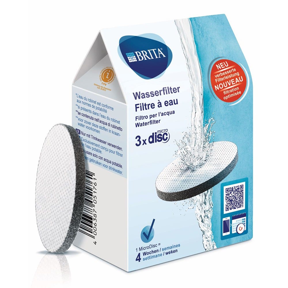 Filtro de agua BRITA MicroDisc 1020107 (3 uds.) filtra PFAS