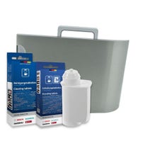Set de mantenimiento para cafetera Bosch - Depósito de agua + Filtro de agua + Descalcificador + Limpiador