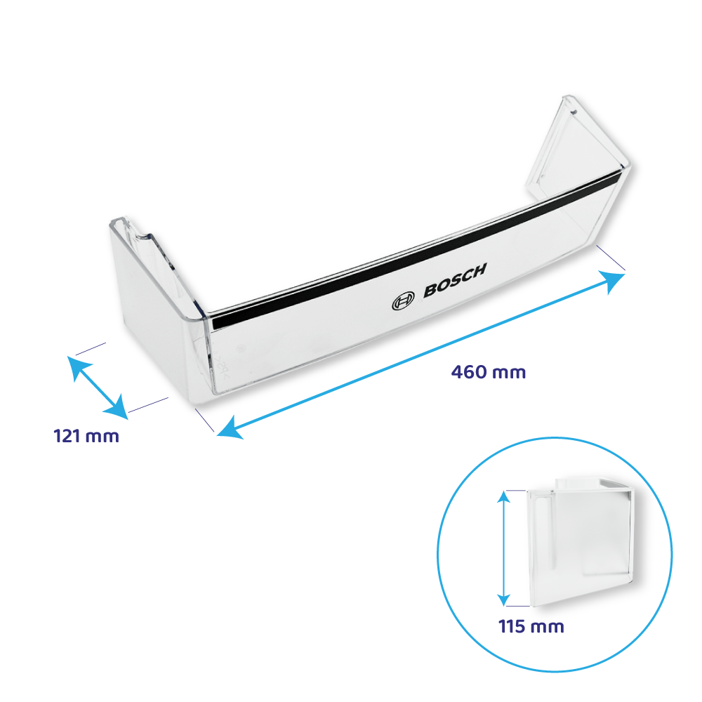 Botellero para nevera Bosch 460x121mm / 11025160