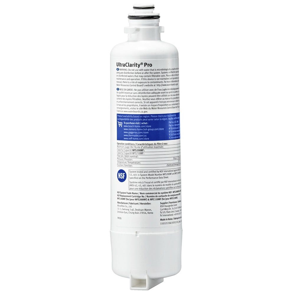 Filtro de agua frigorífico Neff UltraClarityPro 11032518