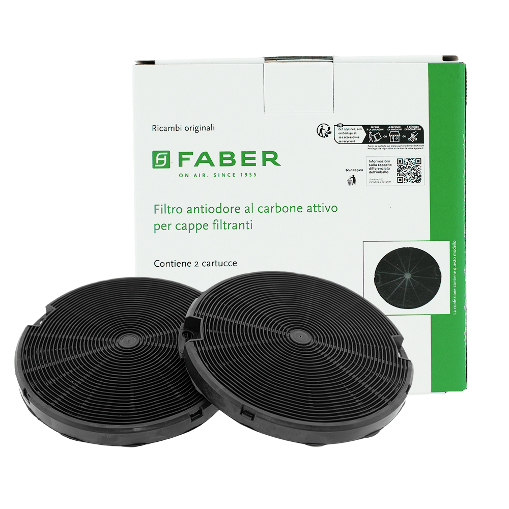 Filtro de carbono Faber IN-NOVA SMART / VALUE PB / FLEXA HIP (2 uds.)