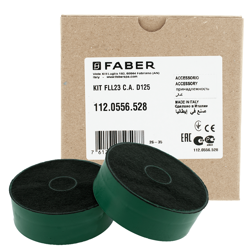 Filtro de carbono Longlife Faber / FLL23 / 112.0556.528 (2 uds.)