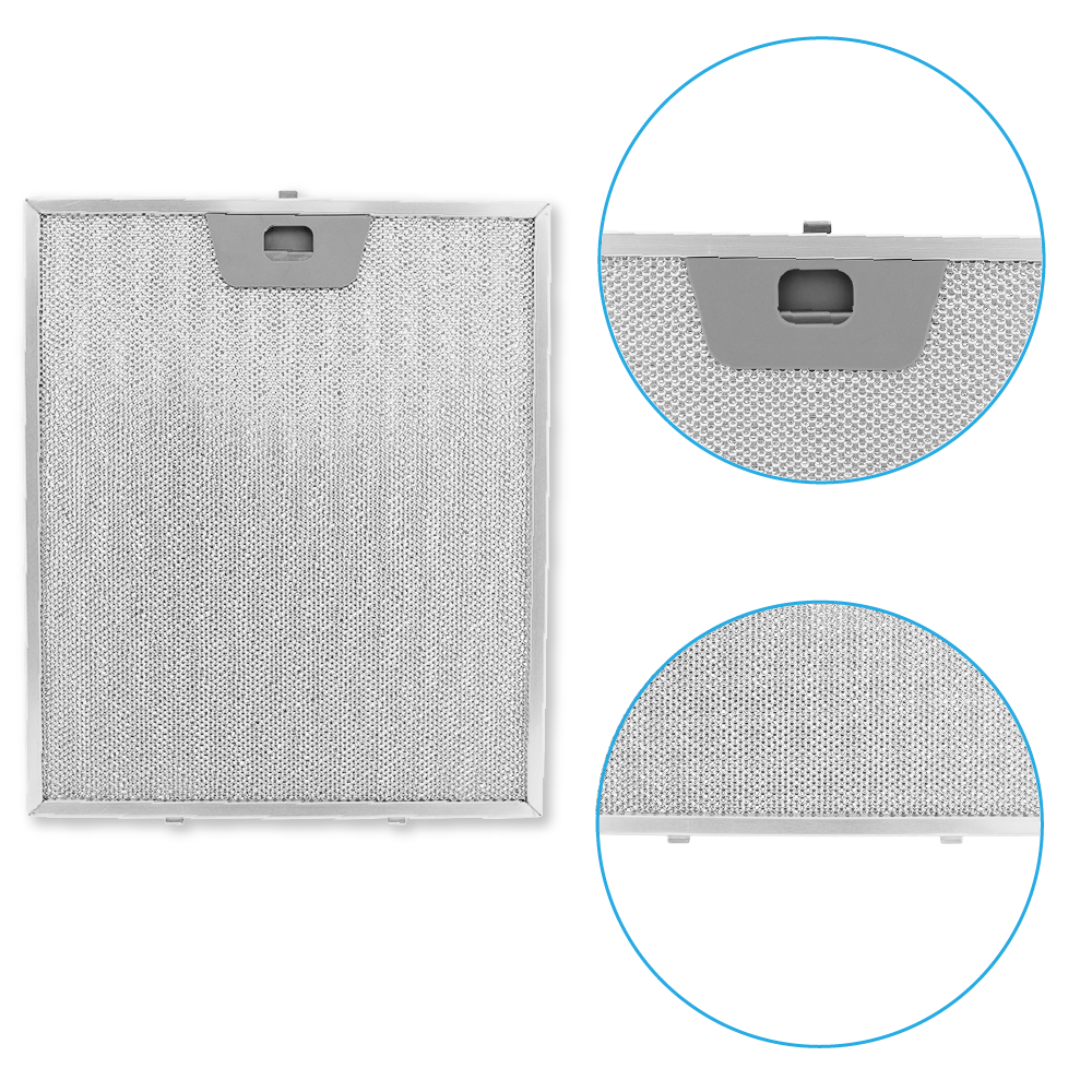 Filtro metálico Franke 300x252mm 133.0067.471 (con pestañas traseras)