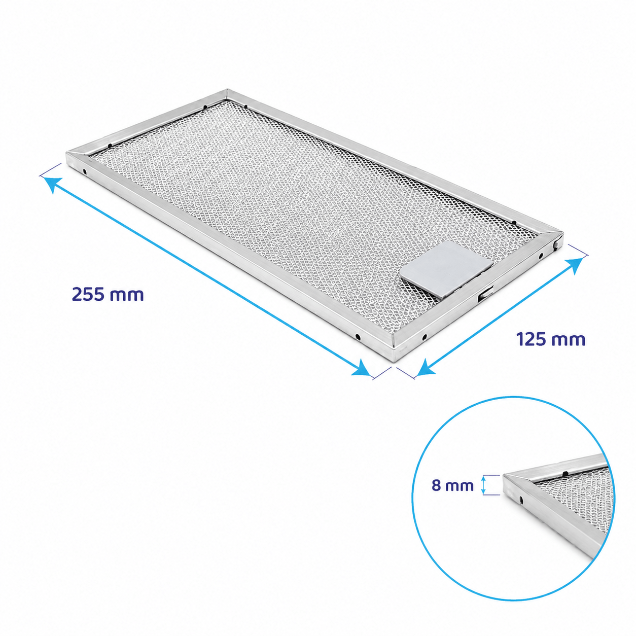 Filtro metálico Bosch 255x125x8mm 746790 / 00746790