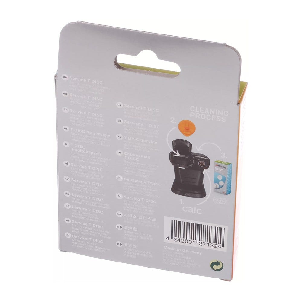 Limpiador T-Disc para cafetera Bosch
