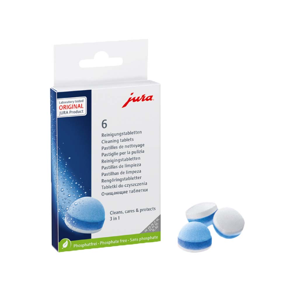 Set de mantenimiento para máquinas de café Jura Filtro de agua + Pastillas de limpieza + Pastillas descalcificadoras