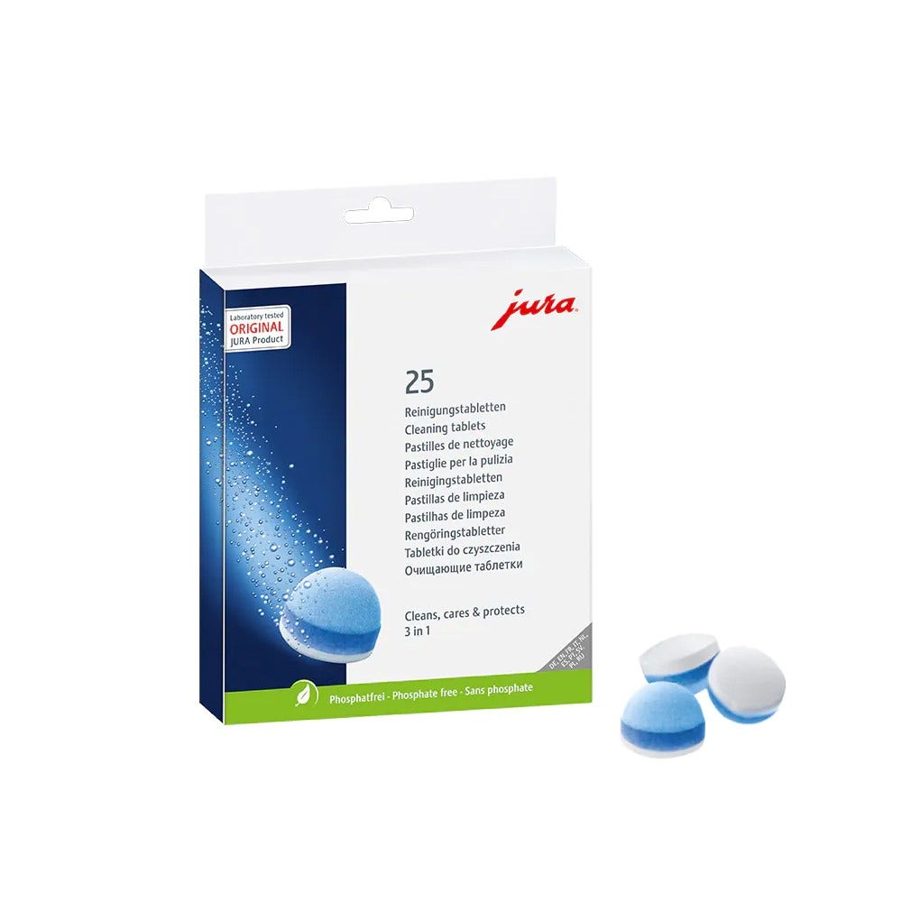 Kit mantenimiento cafetera Jura  Pastillas Descalcificadoras + Pastillas de Limpieza