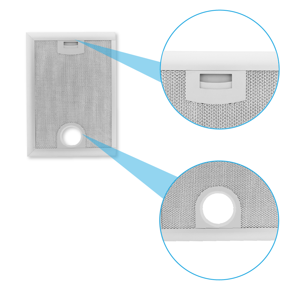 Filtro metálico Bosch 380x265mm 365479 / 00365479 (izquierda)