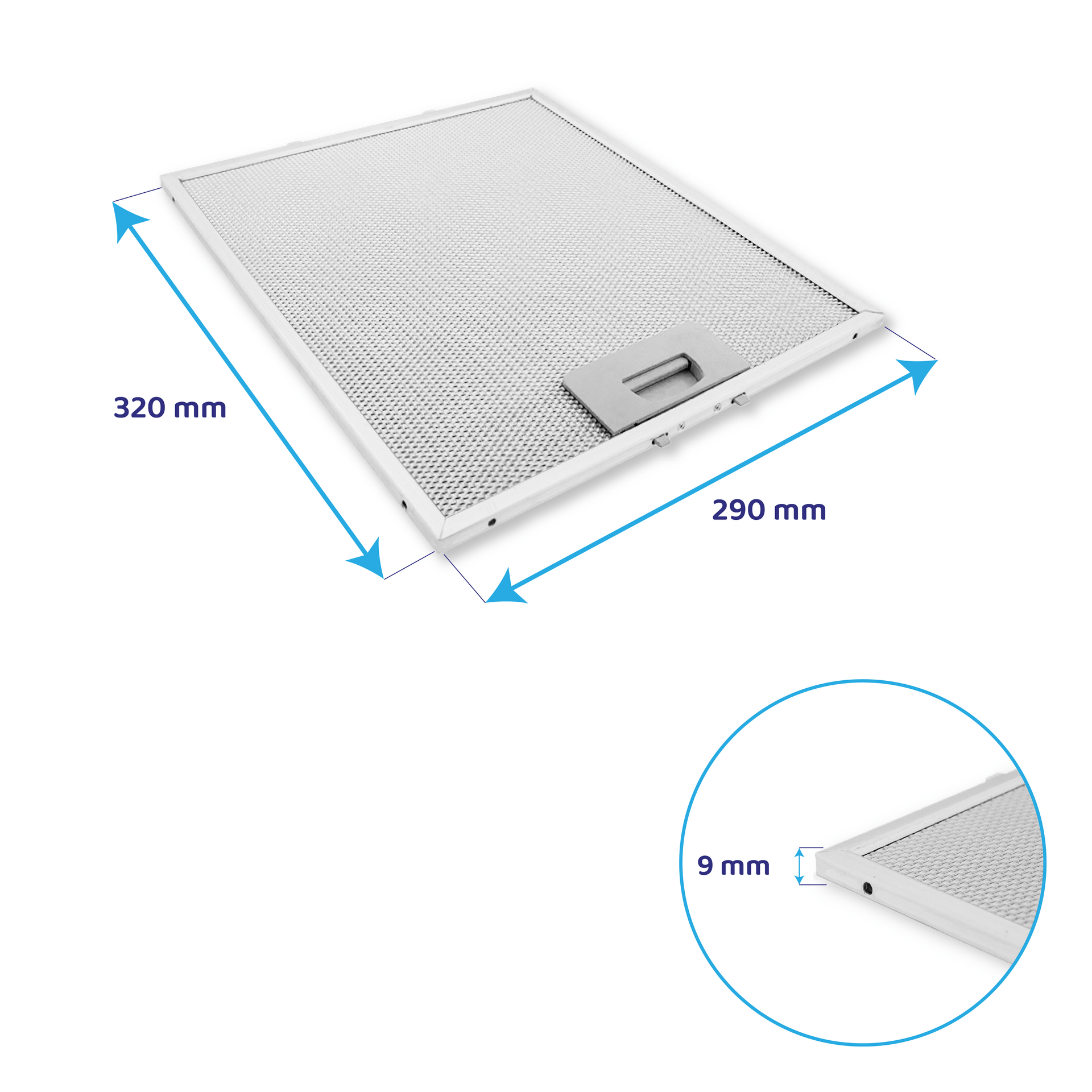 Filtro metálico 320x290mm Teka 40472718