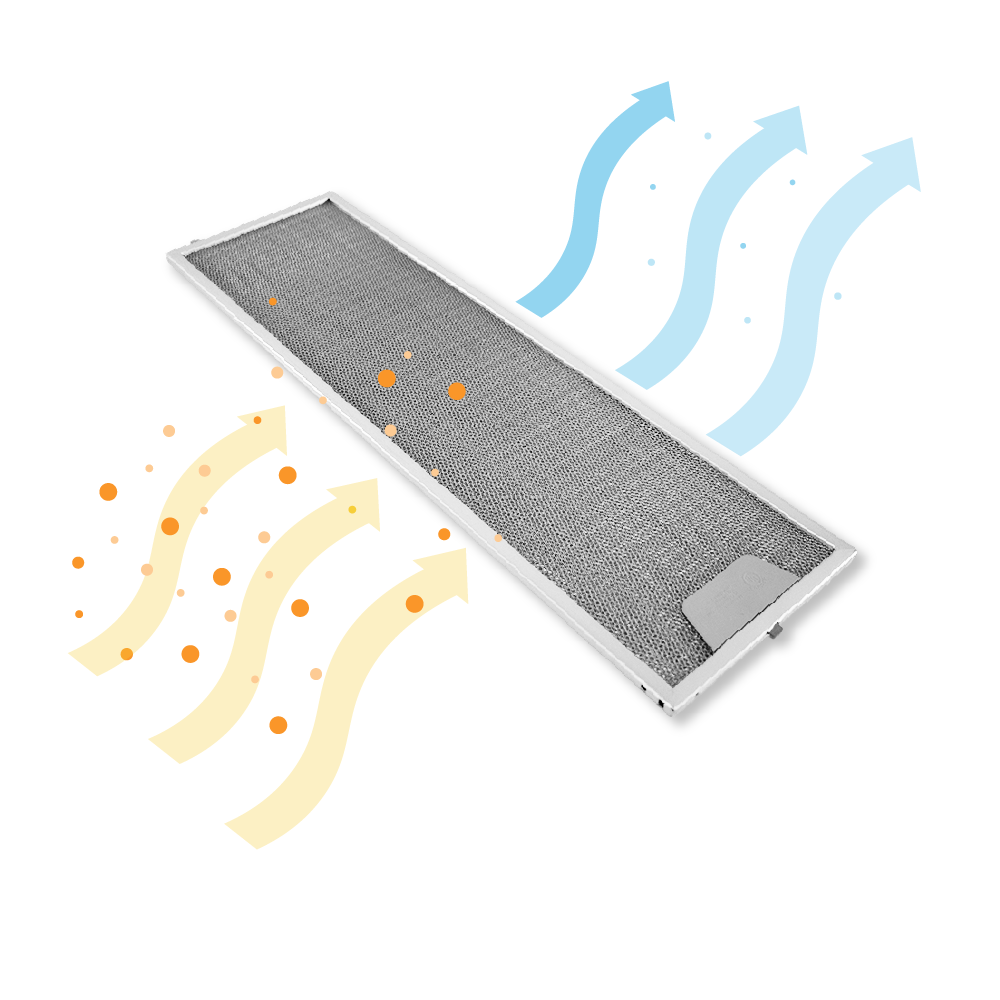 Filtro metálico Zanussi 547x169x7mm 4055345617