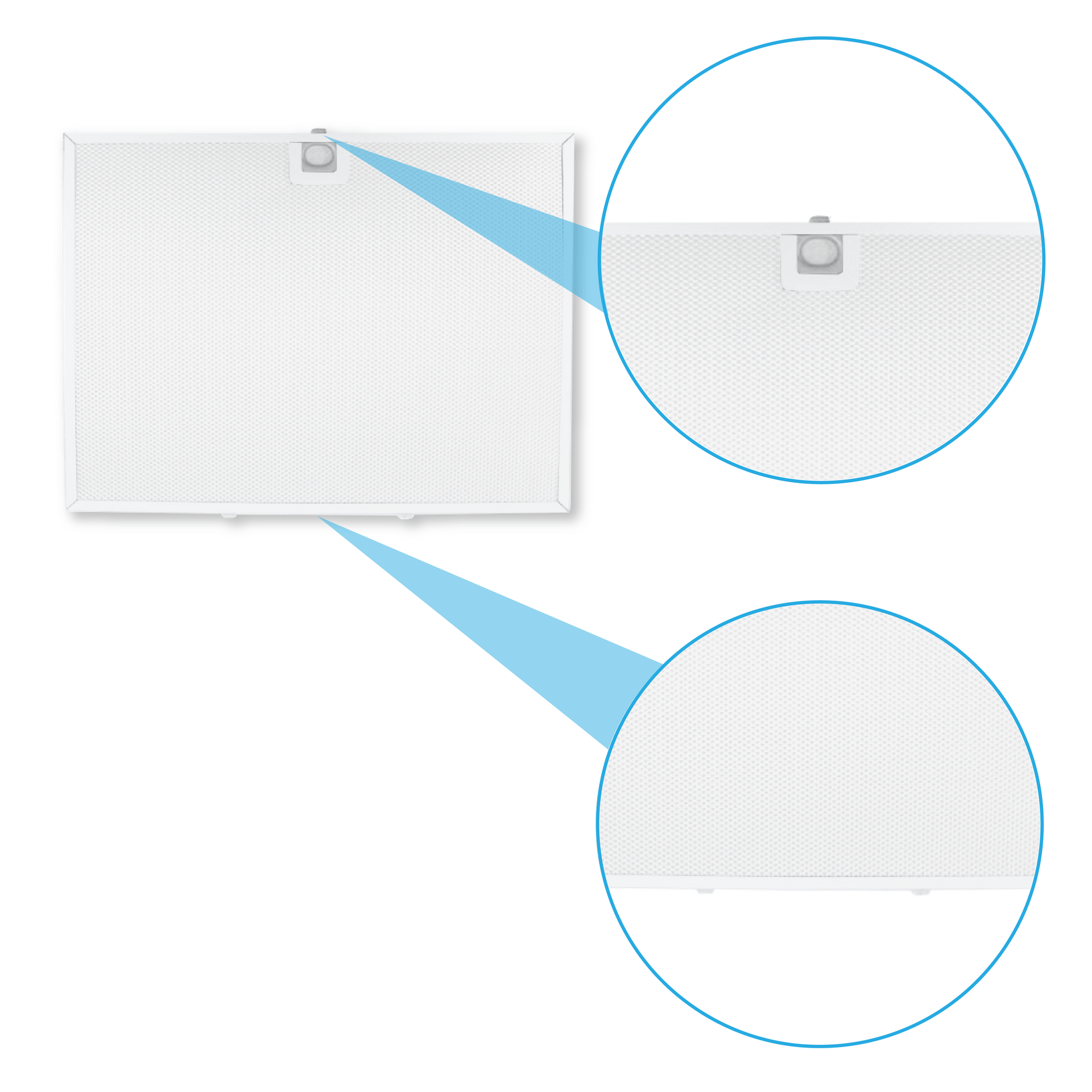 Filtro metálico 314x253 mm compatible con Miele DA6890