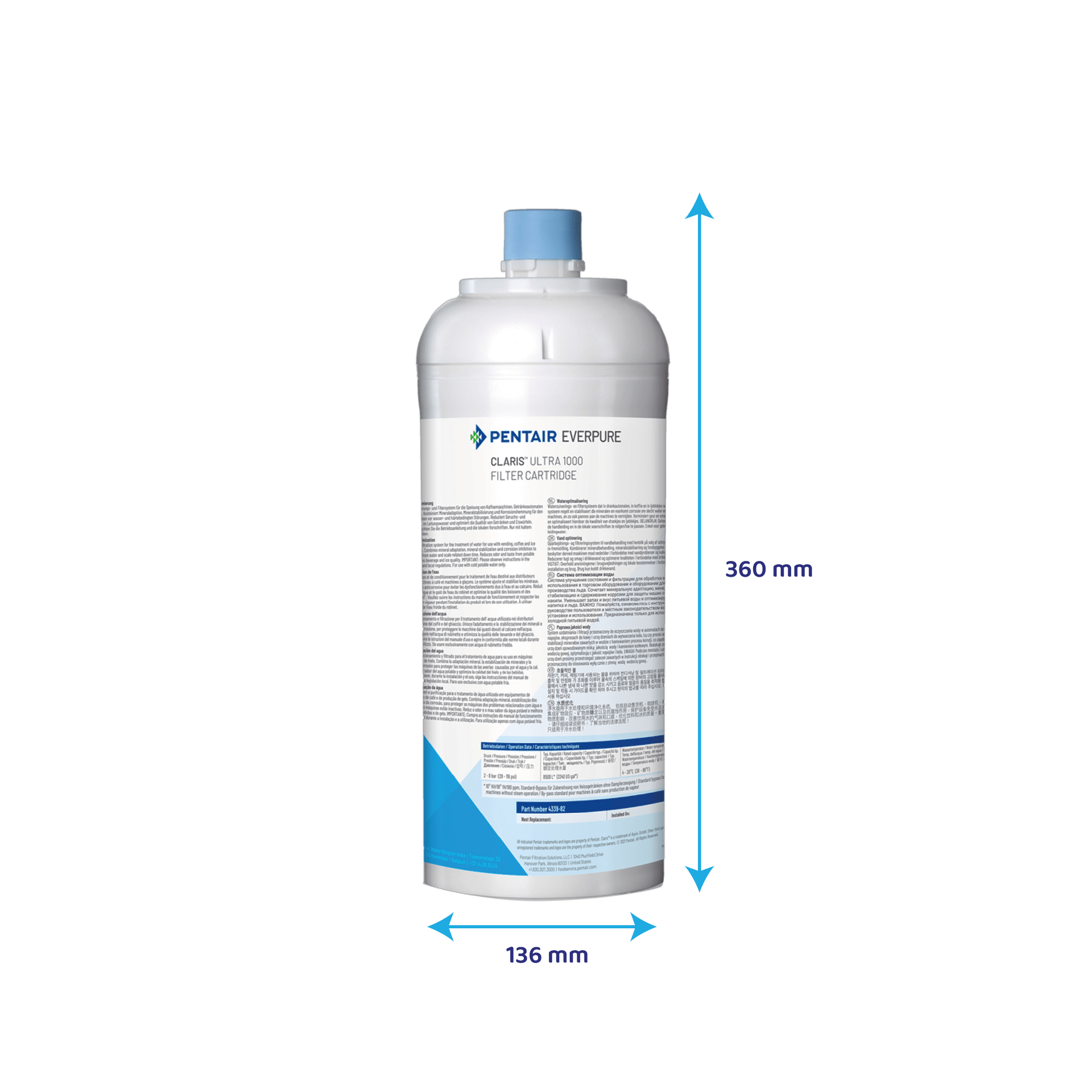 Filtro de agua Everpure Claris Ultra 1000
