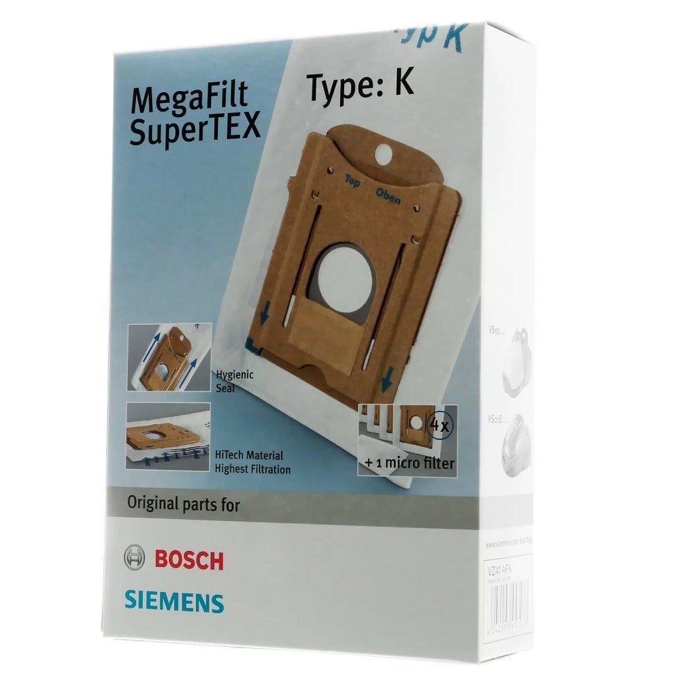 Bolsas de aspiradora Siemens Tipo K / 468265 (x4)