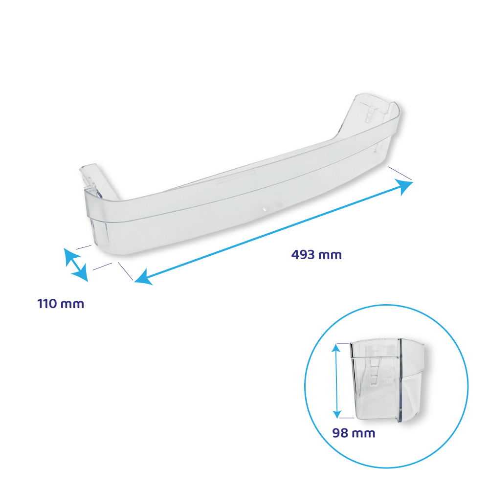 Botellero para nevera Whirlpool 493x110mm / 481241829927