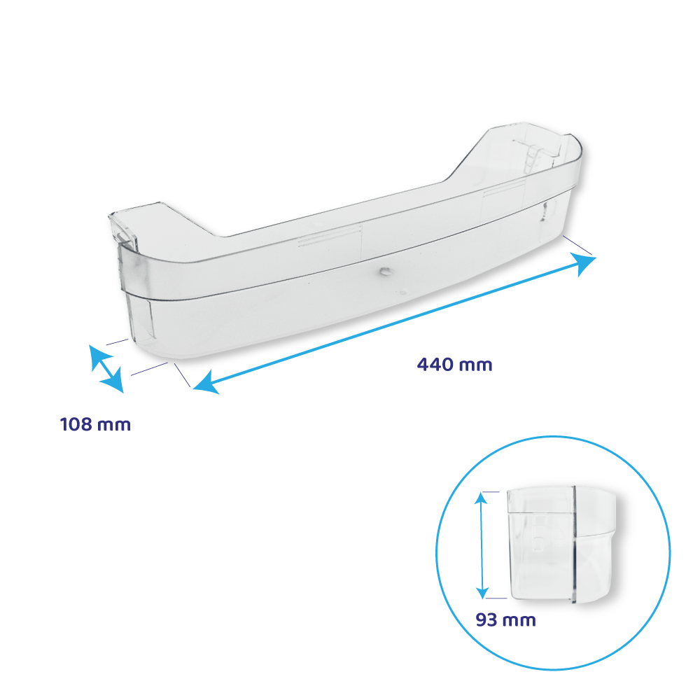 Botellero para nevera Whirlpool 440x108mm / 481241848957