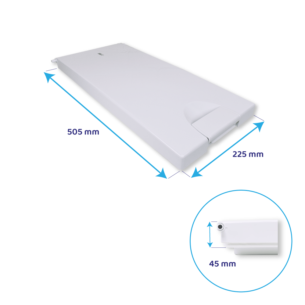 Puerta de congelador para frigorífico SMEG 505x225mm / 481244069344