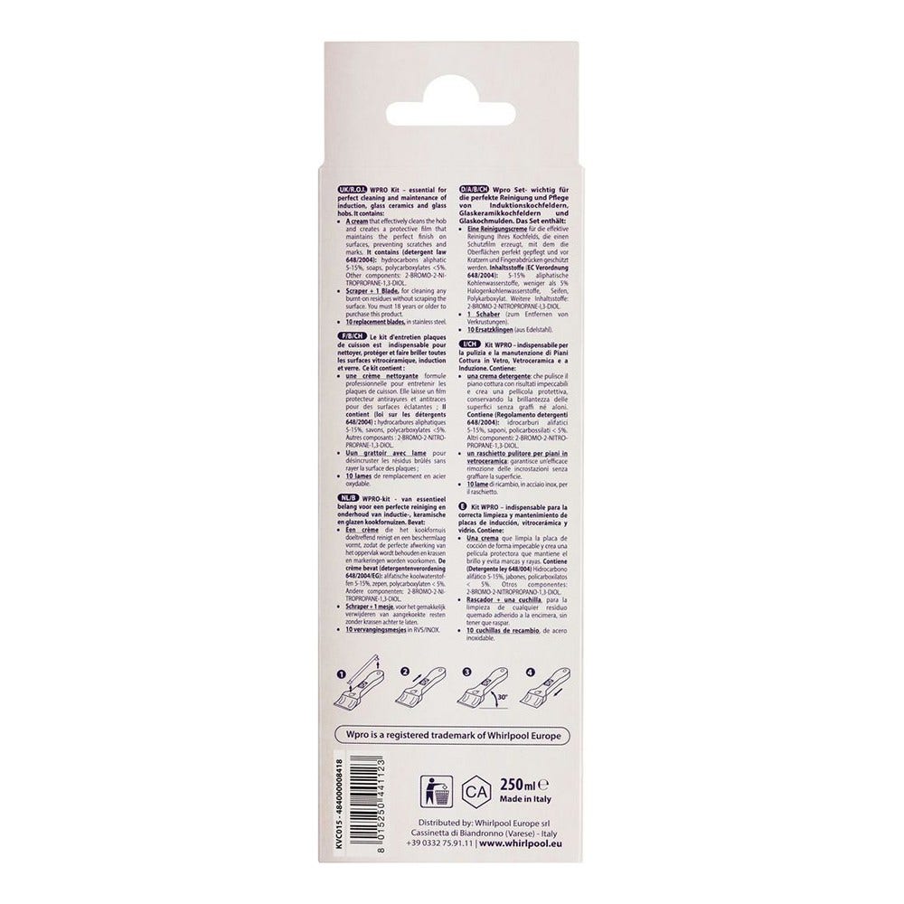 Kit de mantenimiento para vitrocerámica WPRO 484000008418