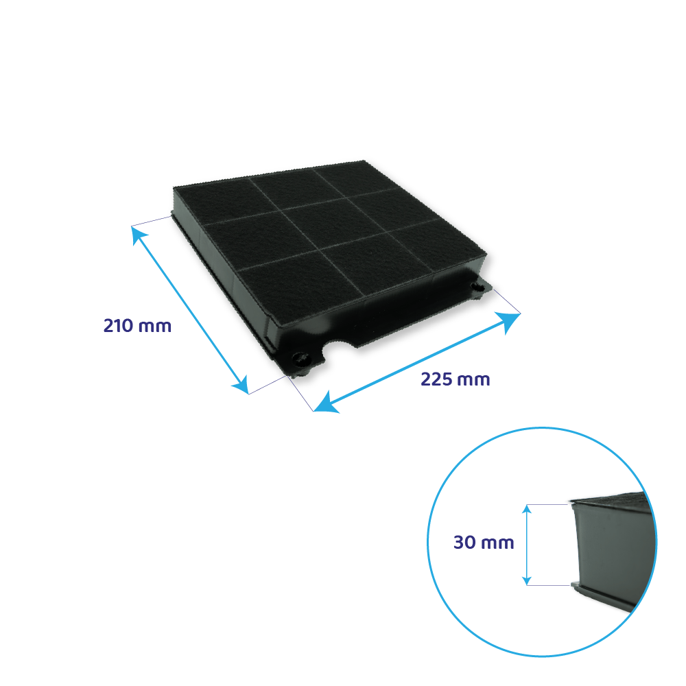 Filtro de carbono Bauknecht CHF15/1 / AMC027