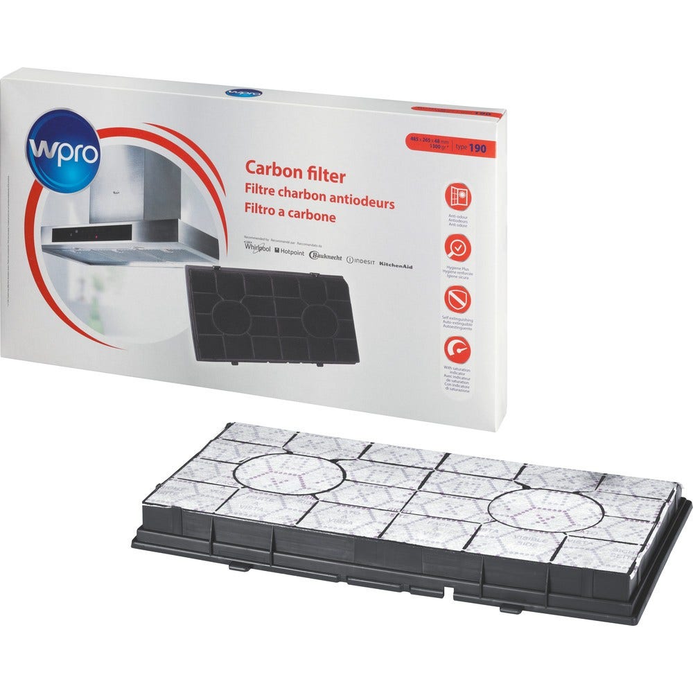 Filtro de carbono Scholtes 484000008578 / CHF190 / FAT190