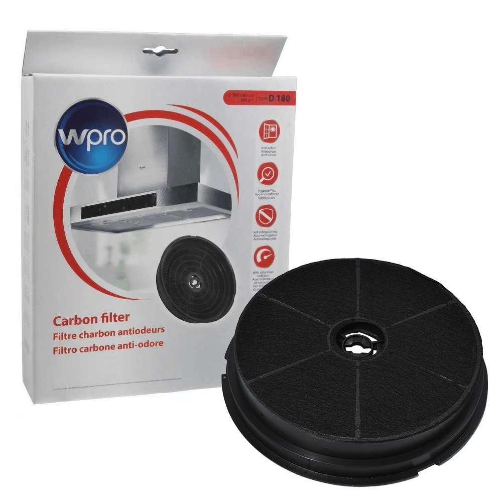 Filtro de carbono Hotpoint-Ariston 484000008647 / CHF180 / CHF180-1 / D180