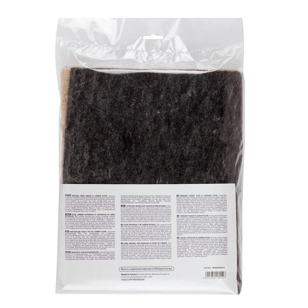 Filtro Ecológico de Grasa y Carbón WPRO NCF351 / 484000008652