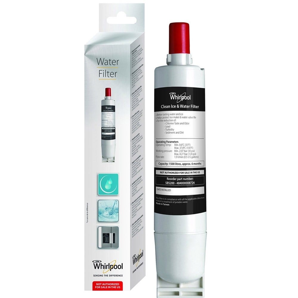 Filtro frigorífico original Whirlpool SBS200 / SBS002