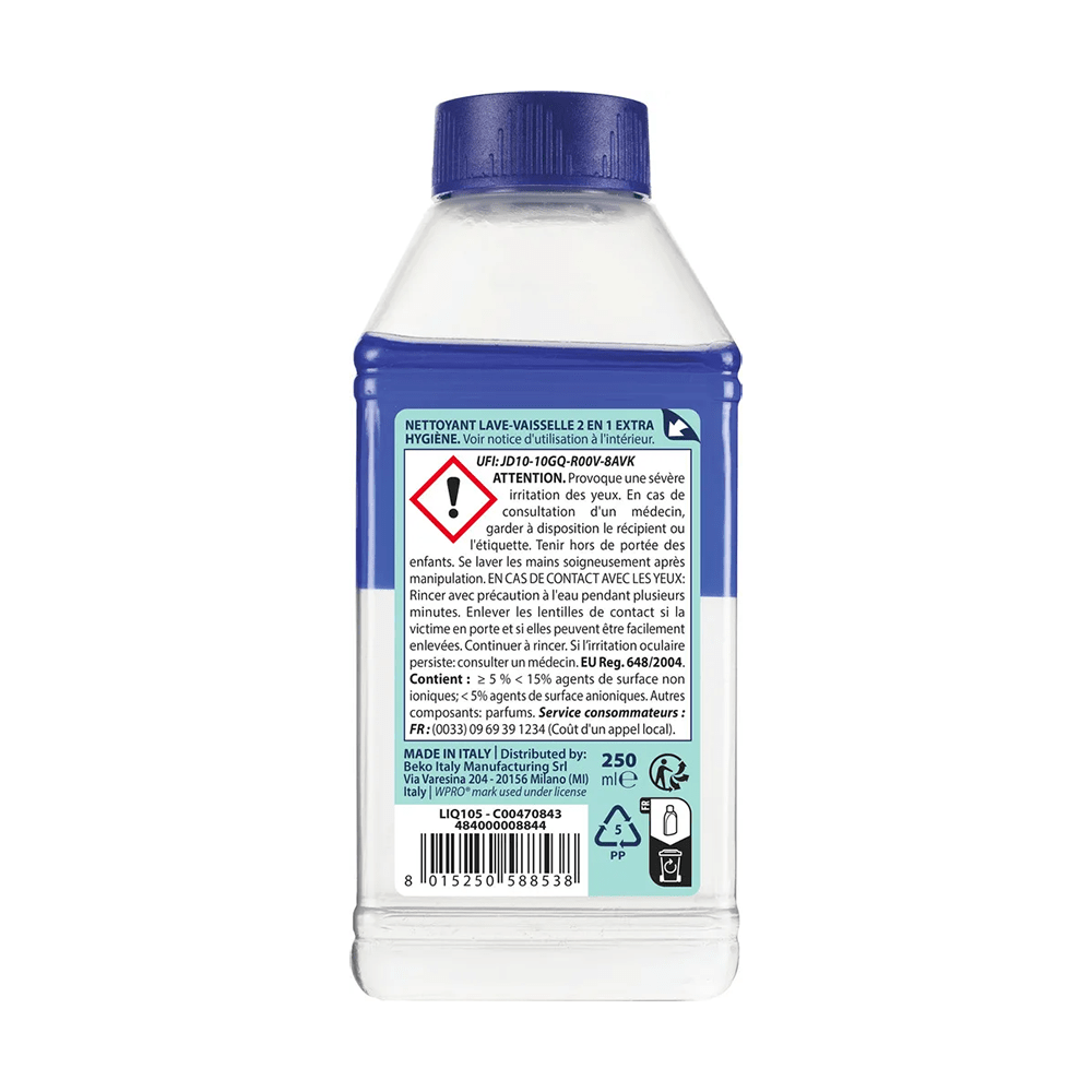 Limpiador y Descalcificador para Lavavajillas WPRO 2 en 1 484000008844 (250 ml)