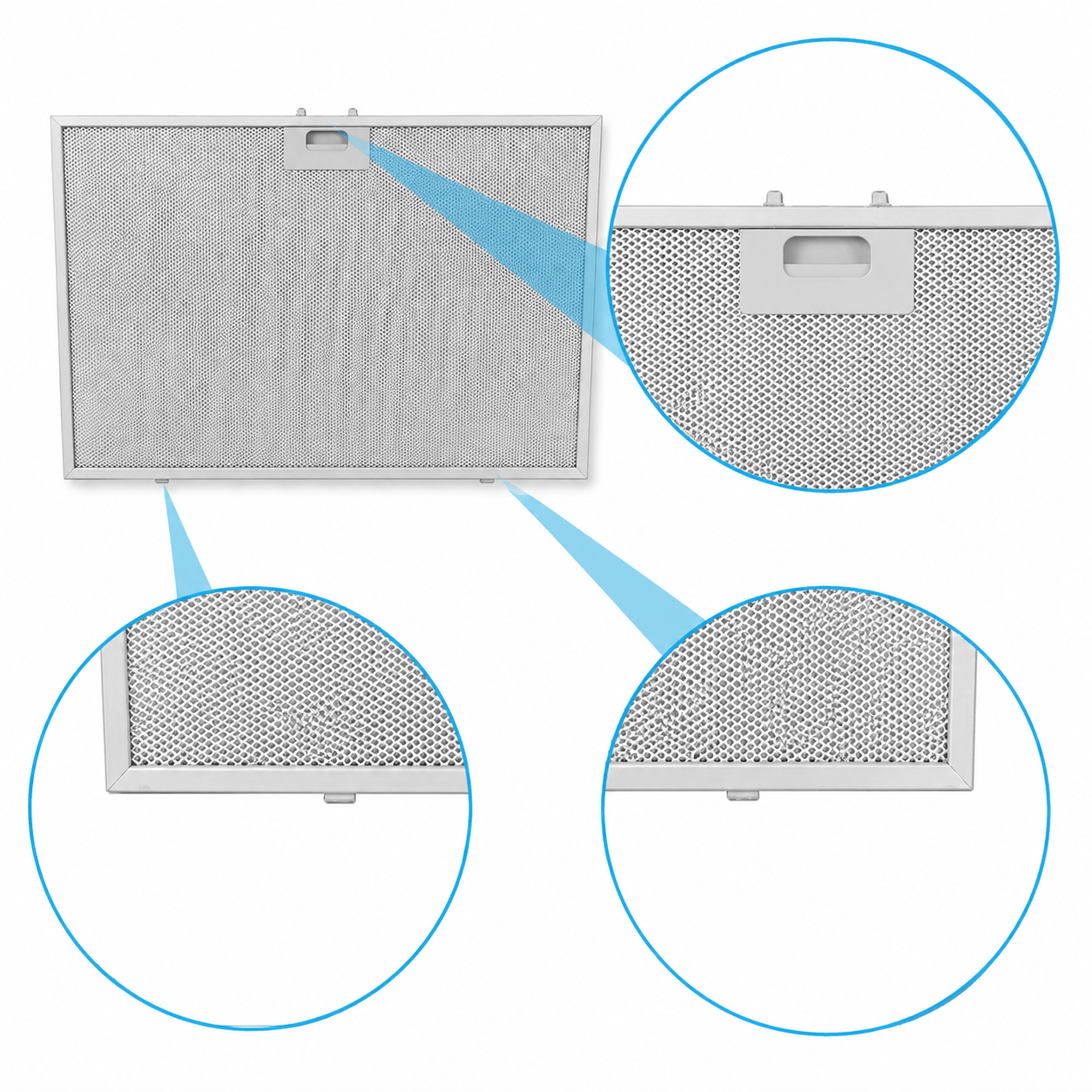 Filtro metálico Bauknecht 565x380x8mm 488000302744