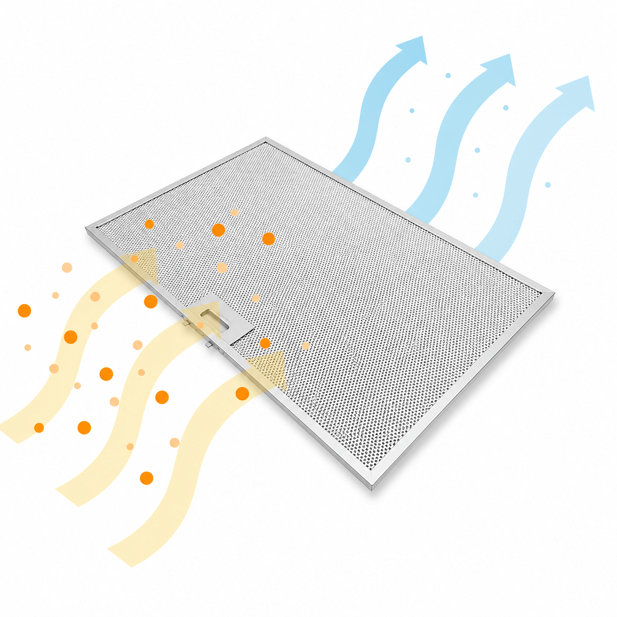 Filtro metálico compatible con Ikea 565x380x8mm 488000302744