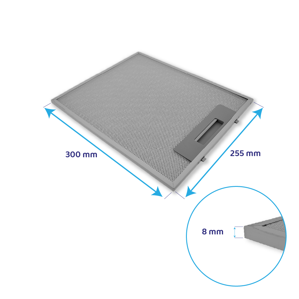 Filtro metálico AEG 255x300mm 50220063007
