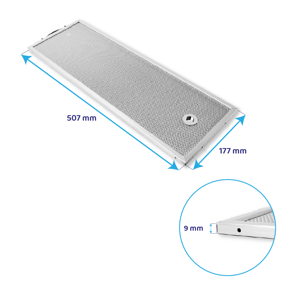 Filtro metálico Elica 507x177mm 481248058402