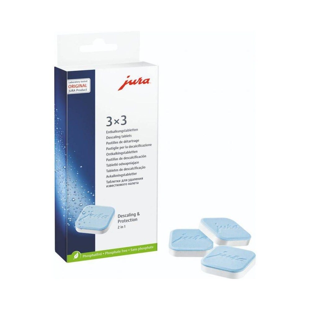 Set de mantenimiento para cafetera Jura - Filtro de agua + Pastillas de limpieza + Pastillas descalcificadoras