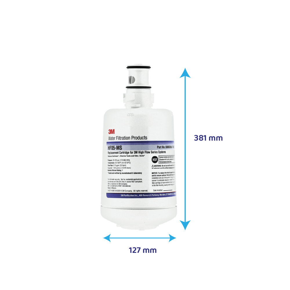 Filtro de agua 3M™ High Flow HF05-MS