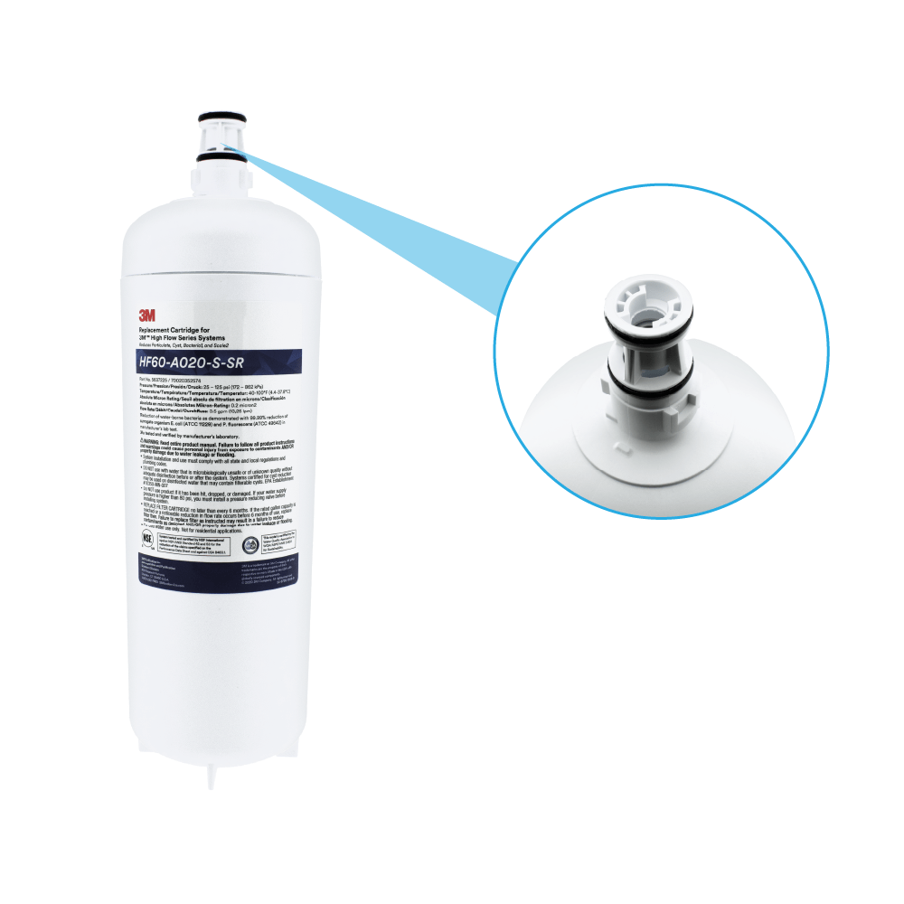 Filtro de agua 3M™ High Flow Carbonless Absolute HF60-A020-S-SR / 5637225