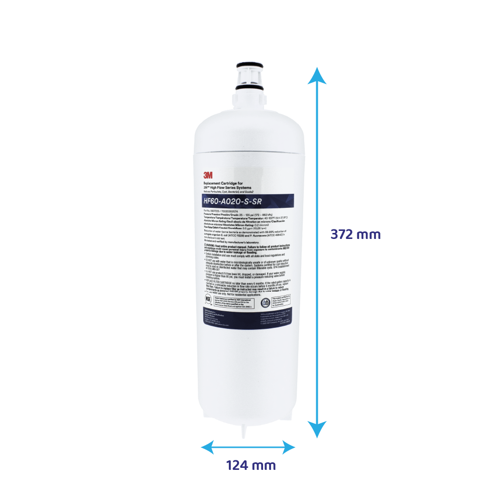 Filtro de agua 3M™ High Flow Carbonless Absolute HF60-A020-S-SR / 5637225