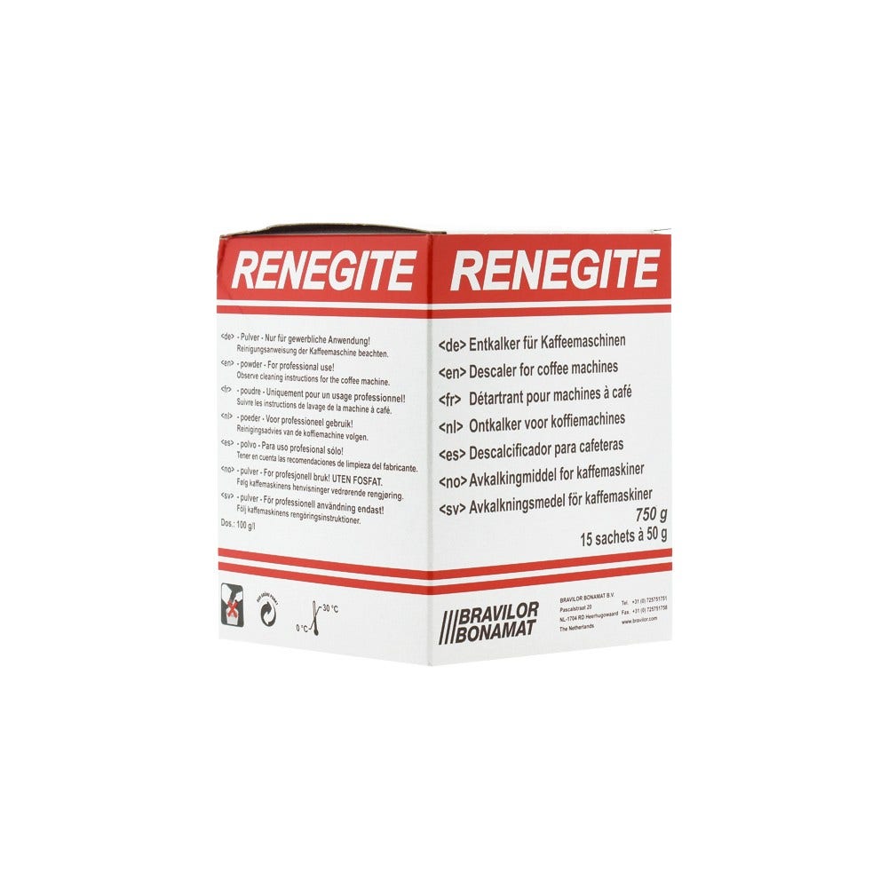 Descalcificador Renegite (4x15x50g) de Bravilor Bonamat