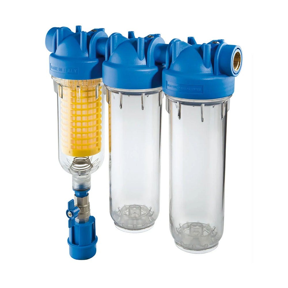 Filtro de lavado a contracorriente Purway HYDRA 3/4 Trio RLH 90 micras