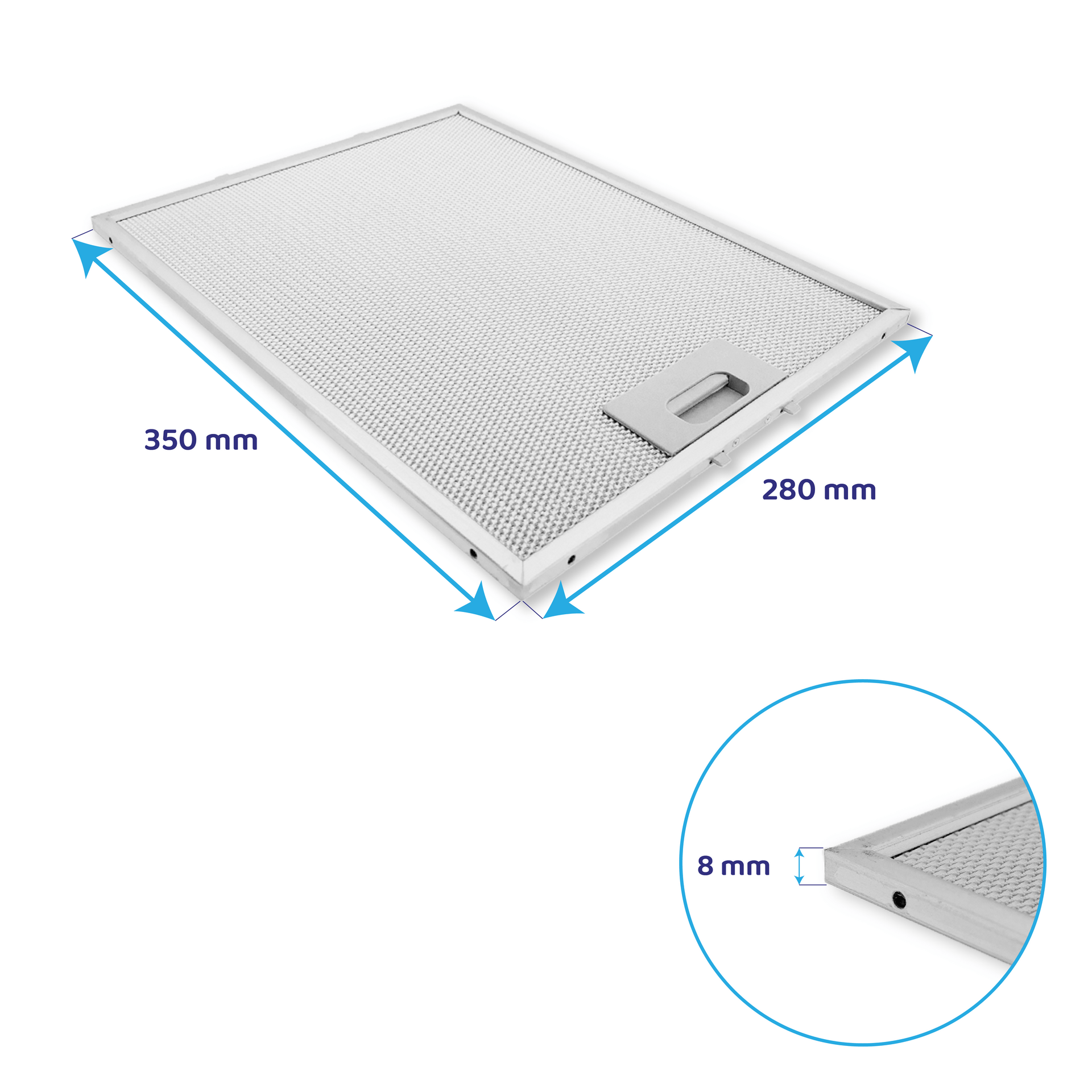 Filtro metálico 350x280mm Teka 81460024
