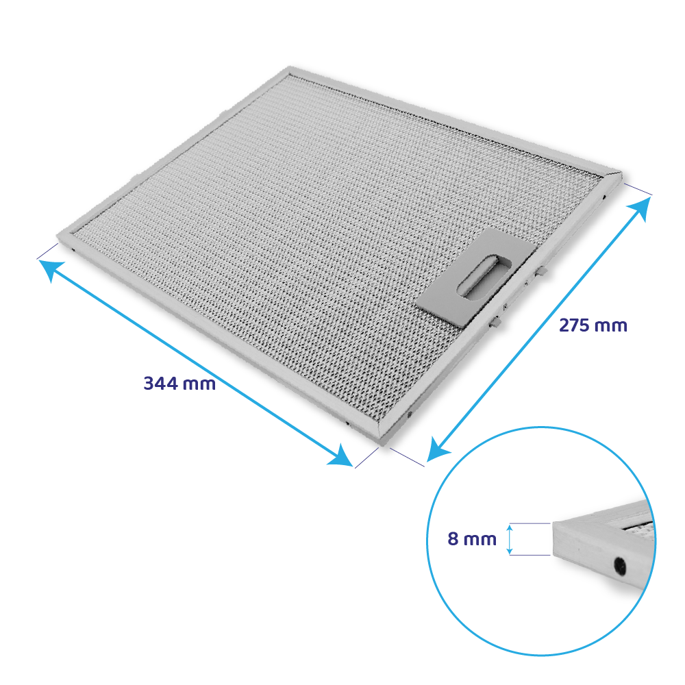 Filtro metálico Teka 344x275mm 81460133