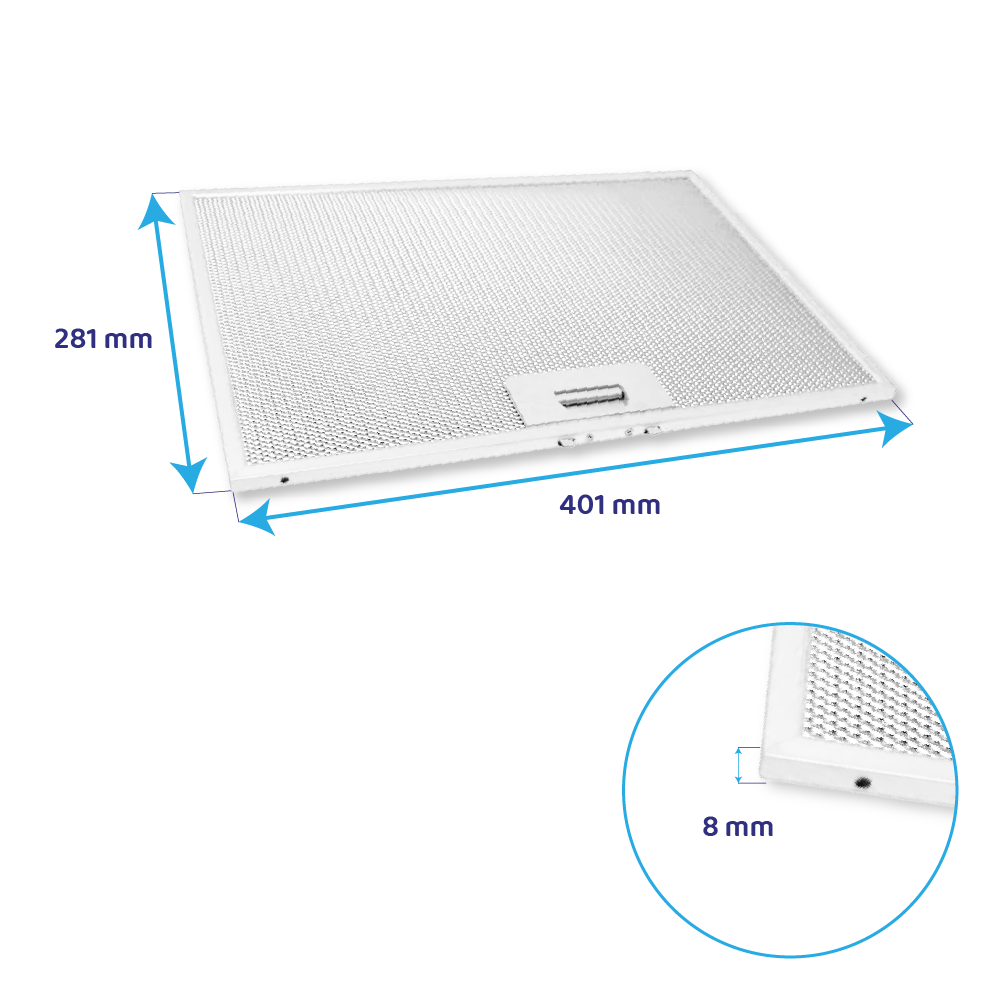 Filtro metálico 281x401mm Teka 81483114