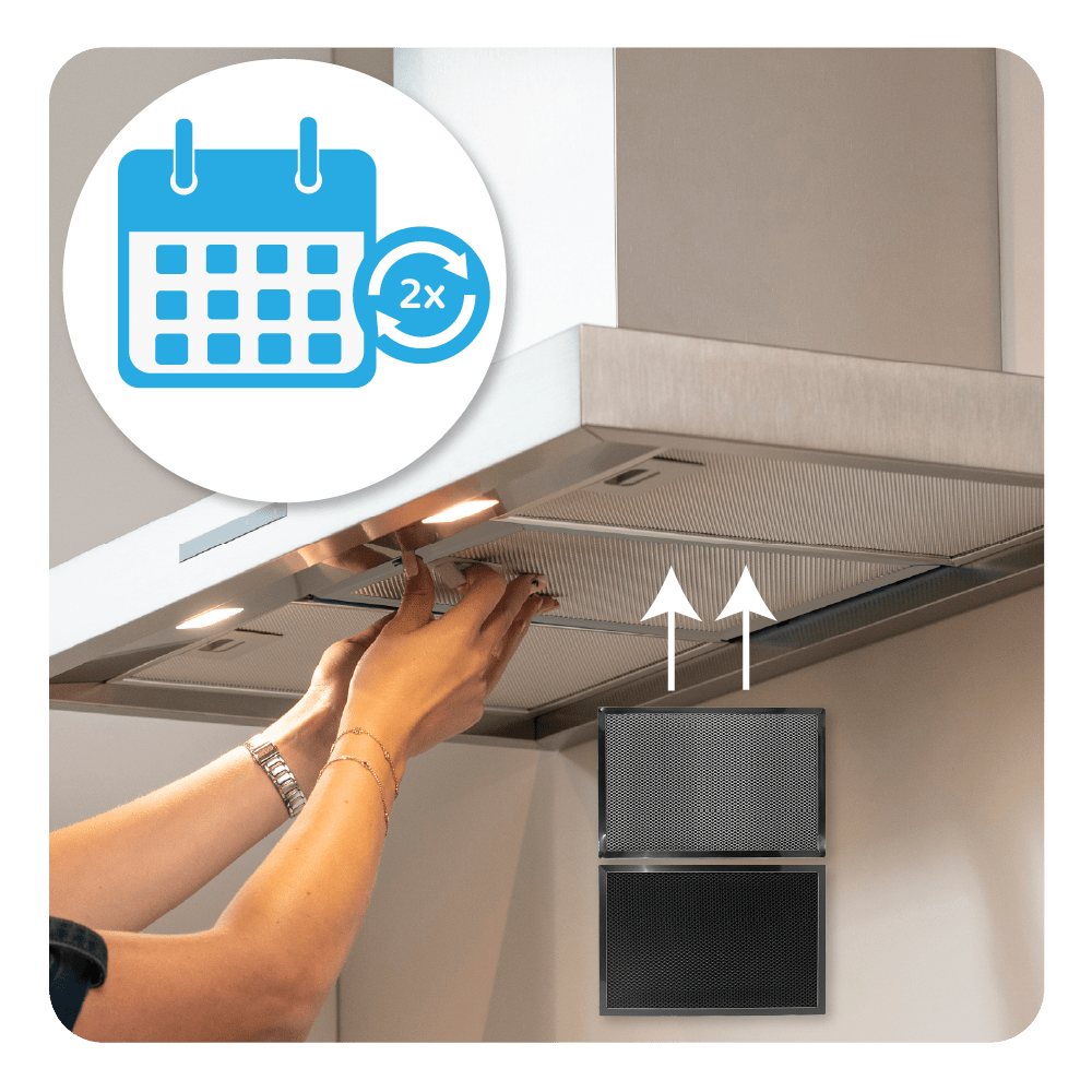 Filtro de carbono regenerable AEG OdourClean Plus MCFB70PL / 9029865855 (x2)
