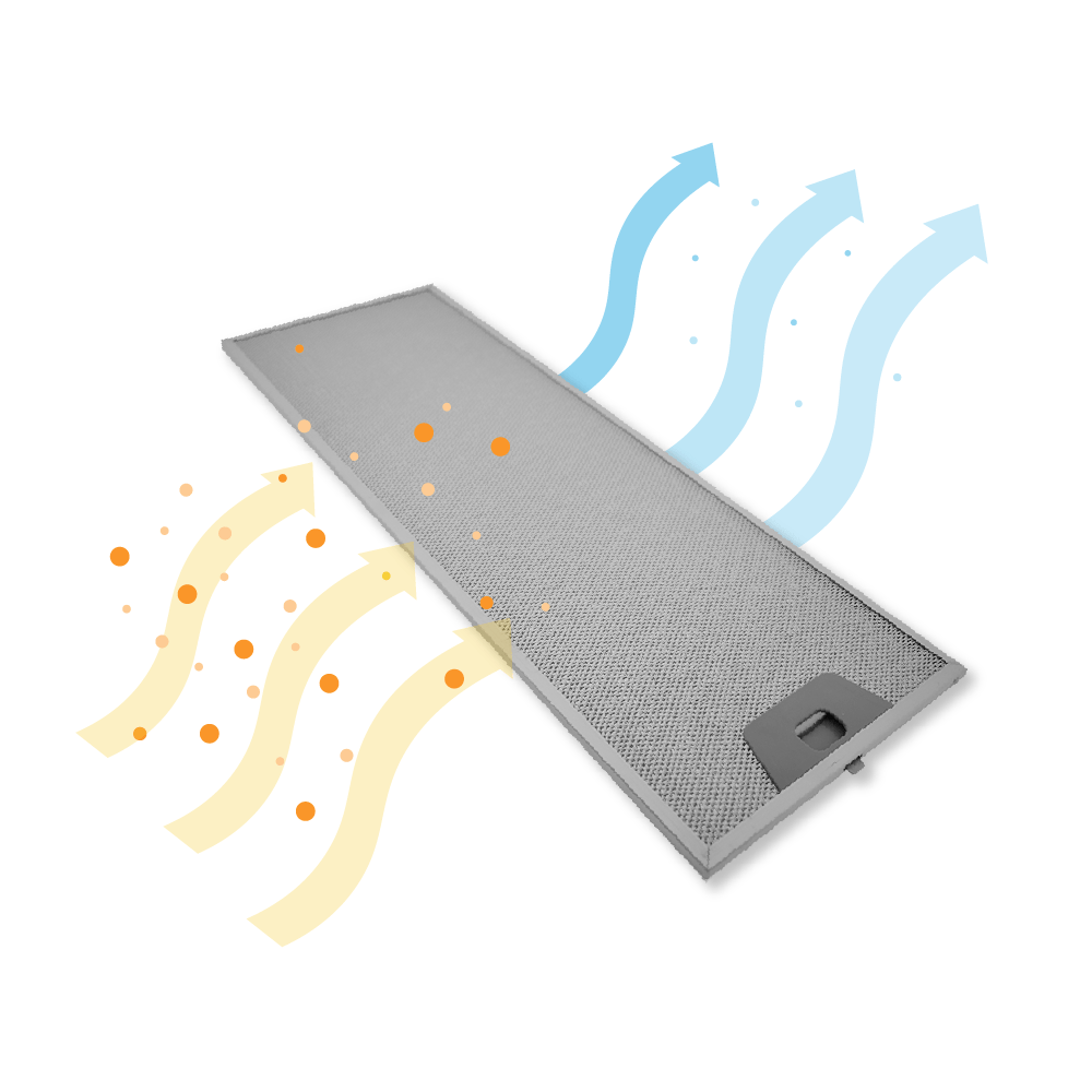 Filtro metálico Beko 515x185mm 9188065383