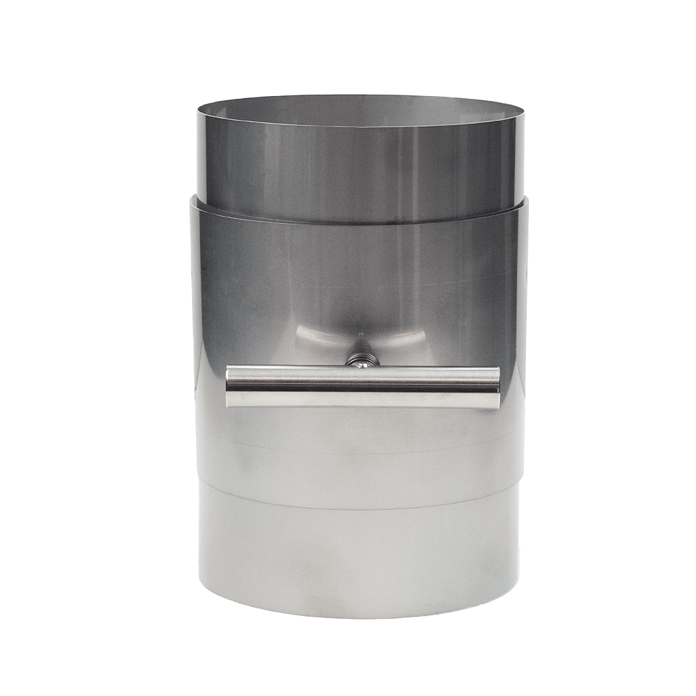 Filtro para humo de leña ABCAT® salida trasera Ø130x190 mm INOX