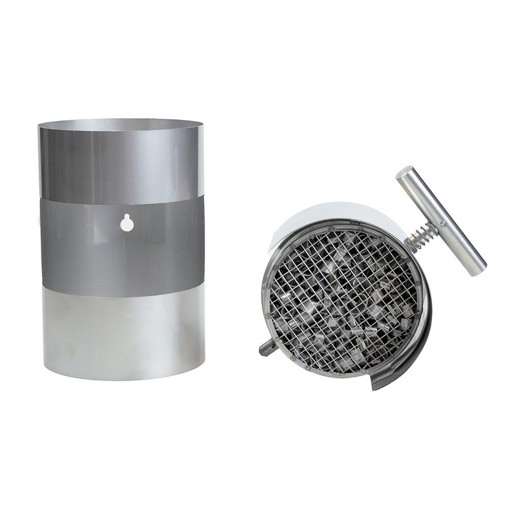 Filtro para humo de leña ABCAT® salida trasera Ø130x190 mm INOX