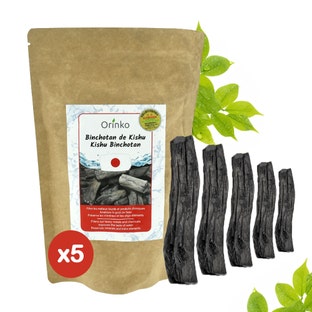 Filtro de carbón Orinko binchotan japonés (5 uds.)